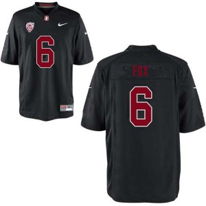 Men Andres Fox Black Stanford College Football #6 Jersey 484648-418