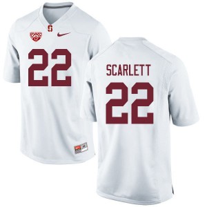 Men Cameron Scarlett White Cardinal College Football #22 Jersey 574433-160
