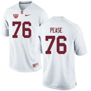 Men Grant Pease White Stanford Cardinal College Football #76 Jersey 134115-162