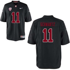 Men Harry Schwartz Black Stanford College Football #11 Jersey 161563-712