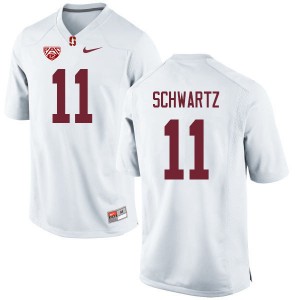Men Harry Schwartz White Cardinal College Football #11 Jersey 956482-194