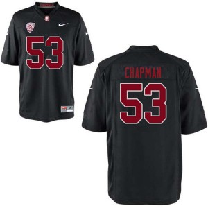 Men Jack Chapman Black Cardinal College Football #53 Jersey 541520-986