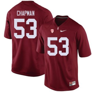 Men Jack Chapman Cardinal Stanford University College Football #53 Jersey 485042-737