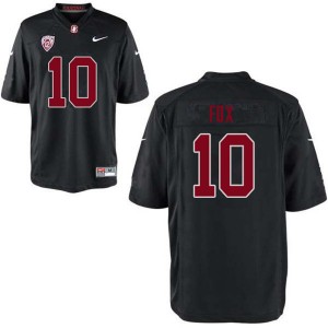 Men Jordan Fox Black Cardinal College Football #10 Jersey 994259-773