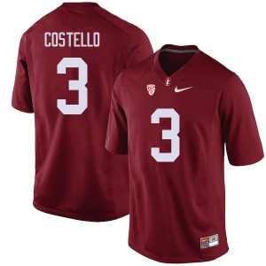 Men K.J. Costello Cardinal Stanford College Football #3 Jersey 172918-949