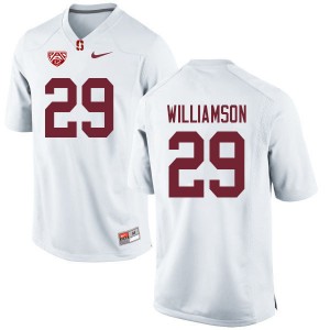 Men Kendall Williamson White Stanford College Football #29 Jersey 510766-277