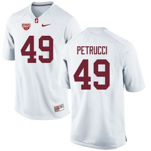 Men Kyle Petrucci White Cardinal College Football #49 Jersey 590216-519