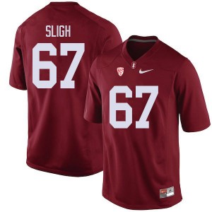 Men Nicholas Sligh Cardinal Stanford Cardinal College Football #67 Jersey 607706-268