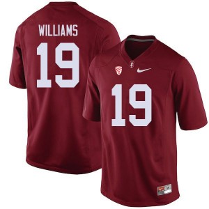 Men Noah Williams Cardinal Stanford College Football #19 Jersey 121725-494