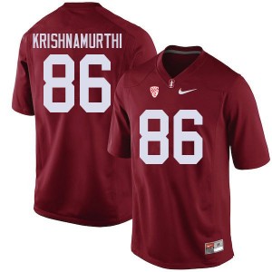 Men Sidhart Krishnamurthi Cardinal Stanford College Football #86 Jersey 385702-357
