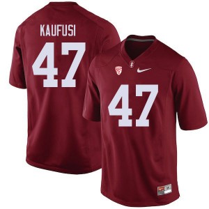 Men Tangaloa Kaufusi Cardinal Stanford College Football #47 Jersey 448323-425