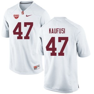 Men Tangaloa Kaufusi White Stanford College Football #47 Jersey 507065-678