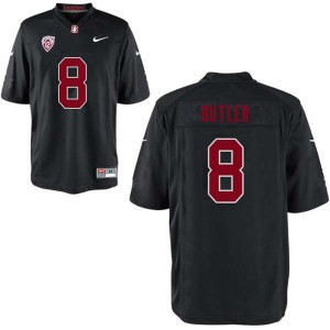 Men Treyjohn Butler Black Stanford University College Football #8 Jersey 195049-718