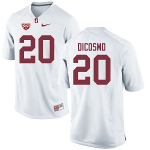 Men Aeneas DiCosmo White Stanford University College Football #20 Jersey 761759-181