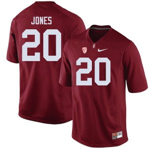 Men Austin Jones Cardinal Stanford College Football #20 Jersey 636025-979