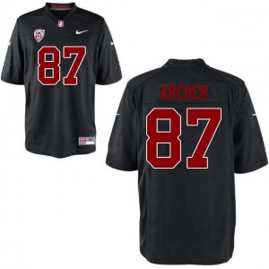 Men Bradley Archer Black Stanford College Football #87 Jersey 735679-746