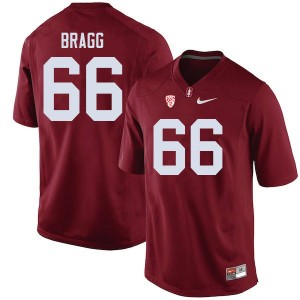 Men Branson Bragg Cardinal Stanford University College Football #66 Jersey 504222-817