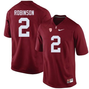 Men Curtis Robinson Cardinal Stanford College Football #2 Jersey 132615-946