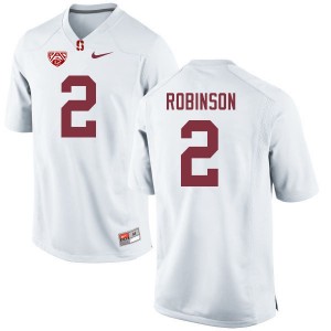 Men Curtis Robinson White Stanford University College Football #2 Jersey 539608-179
