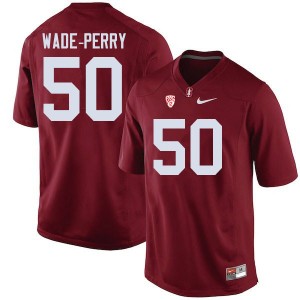 Men Dalyn Wade-Perry Cardinal Stanford College Football #50 Jersey 855533-148