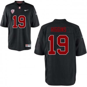 Men Elijah Higgins Black Stanford Cardinal College Football #19 Jersey 105384-247