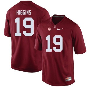 Men Elijah Higgins Cardinal Stanford College Football #19 Jersey 767198-612