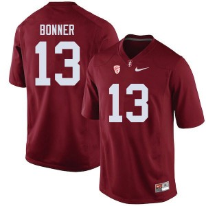 Men Ethan Bonner Cardinal Stanford College Football #13 Jersey 486288-231