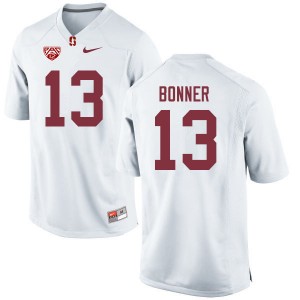 Men Ethan Bonner White Stanford College Football #13 Jersey 659453-738