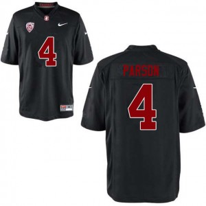 Men J.J. Parson Black Stanford University College Football #4 Jersey 854201-993