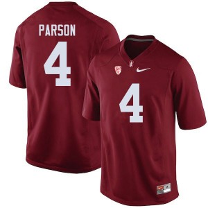 Men J.J. Parson Cardinal Stanford Cardinal College Football #4 Jersey 419130-317