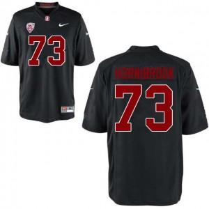 Men Jake Hornibrook Black Stanford Cardinal College Football #73 Jersey 192749-186