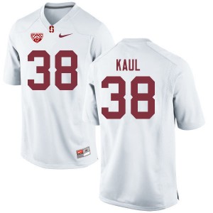 Men Jason Kaul White Cardinal College Football #38 Jersey 766560-249