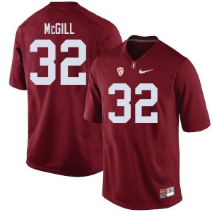 Men Jonathan McGill Cardinal Stanford University College Football #32 Jersey 513353-563