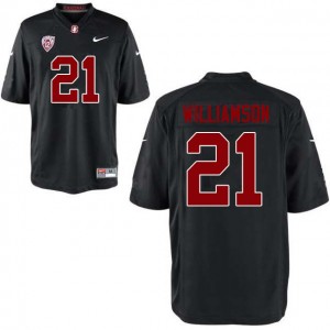 Men Kendall Williamson Black Stanford University College Football #21 Jersey 957117-170