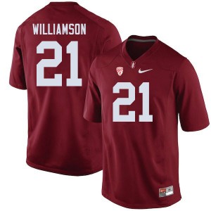 Men Kendall Williamson Cardinal Stanford College Football #21 Jersey 755717-503