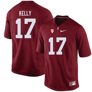 Men Kyu Blu Kelly Cardinal Cardinal College Football #17 Jersey 509965-506