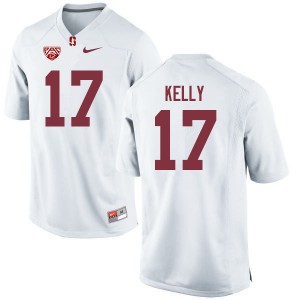 Men Kyu Blu Kelly White Cardinal College Football #17 Jersey 283904-815