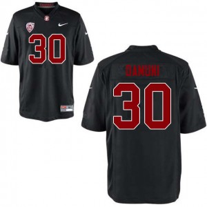 Men Levani Damuni Black Stanford Cardinal College Football #30 Jersey 636316-315