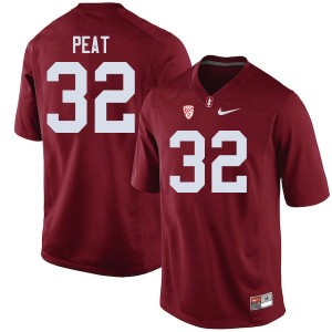 Men Nathaniel Peat Cardinal Cardinal College Football #32 Jersey 789107-463