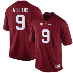 Men Noah Williams Cardinal Stanford College Football #9 Jersey 298733-305
