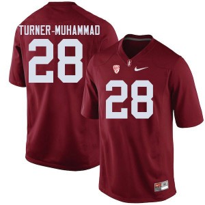 Men Salim Turner-Muhammad Cardinal Stanford College Football #28 Jersey 829214-900