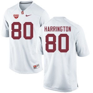 Men Scooter Harrington White Stanford University College Football #80 Jersey 439427-581