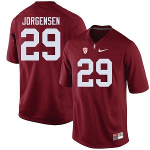 Men Spencer Jorgensen Cardinal Stanford University College Football #29 Jersey 515705-877