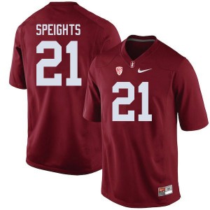 Men Trevor Speights Cardinal Stanford Cardinal College Football #21 Jersey 384899-776