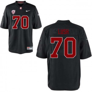 Men Wakely Lush Black Stanford College Football #70 Jersey 805154-675