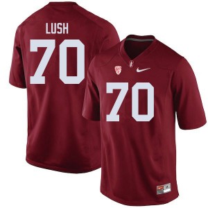 Men Wakely Lush Cardinal Stanford Cardinal College Football #70 Jersey 402465-148