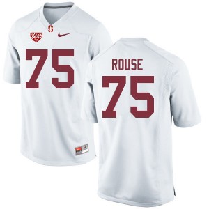 Men Walter Rouse White Stanford University College Football #75 Jersey 628553-919