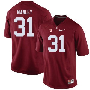 Men Zahran Manley Cardinal Stanford College Football #31 Jersey 408264-434