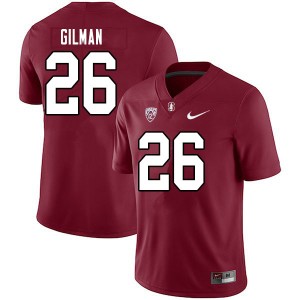 Men Alaka'i Gilman Cardinal Stanford Cardinal College Football #26 Jersey 691681-418