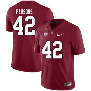 Men Bailey Parsons Cardinal Cardinal College Football #42 Jersey 403100-578